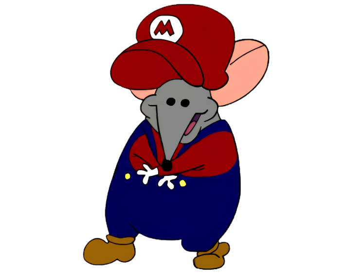 Ximb cosplaying as a red-capped plumber